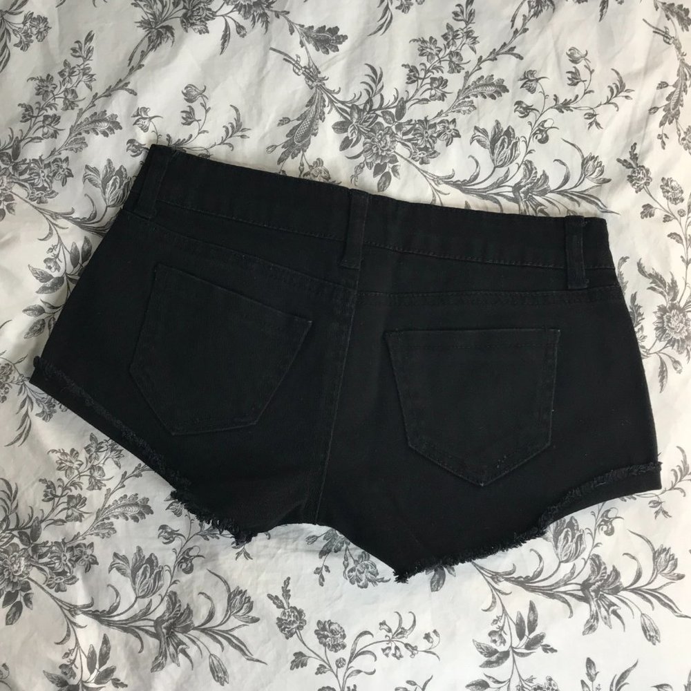 Refuge Denim Shorts | Black | Size 00 - Picture 4 of 7